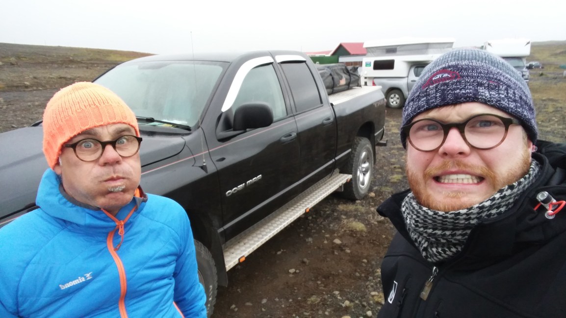 Vader en zoon op&nbsp;IJsland